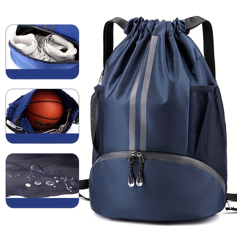 Bolsa de gimnasio de lona para hombre y mujer, mochila deportiva con asa de  cuero, bolsas de viaje para Yoga, zapatillas de deporte de hombro, bolsa de  entrenamiento - AliExpress