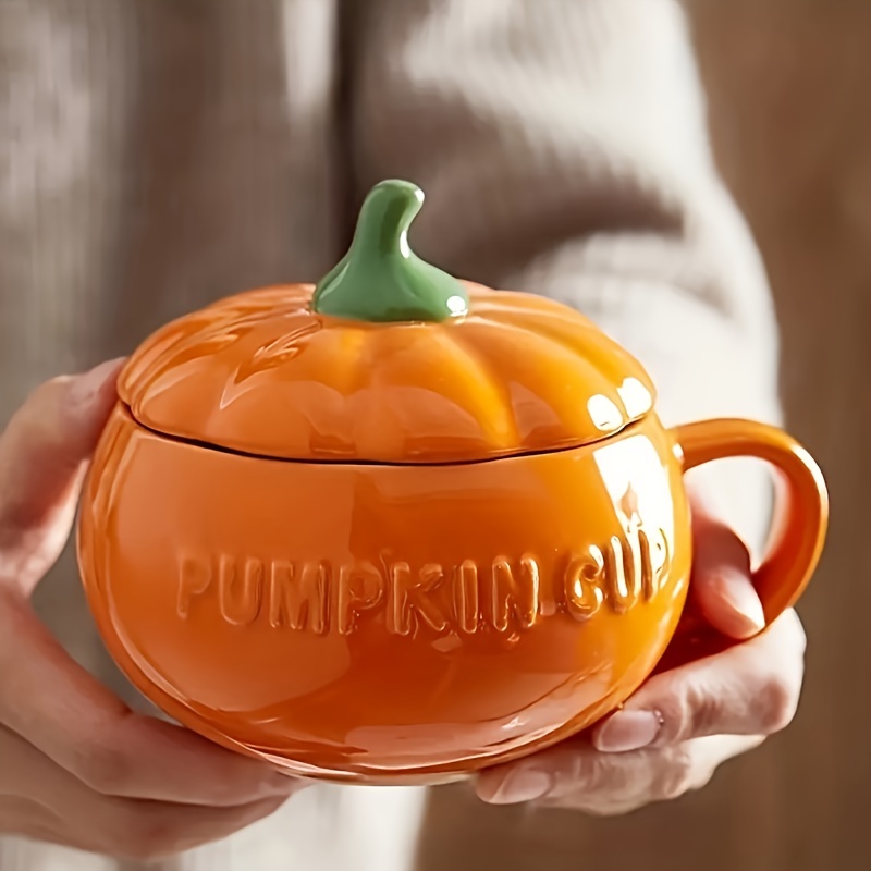 Dutch Oven Pot With Lid Ceramic Pumpkin Dish Halloween - Temu