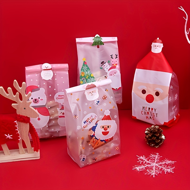 Laser Christmas Zipper Ziplock Bags Snacks Candy Biscuits - Temu