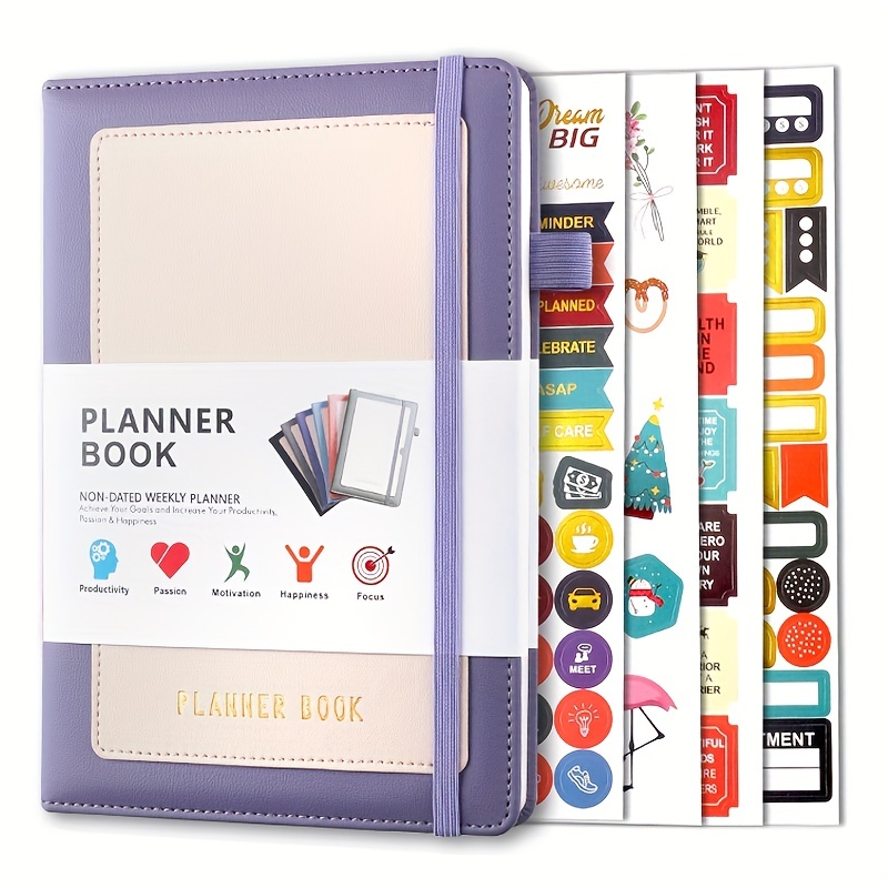 Daily Weekly Planner A6 Budget Ring Binders Set Habit Cultivation Money  Saving Budget Binder Planner Multi Pockets Spiral Binder - AliExpress