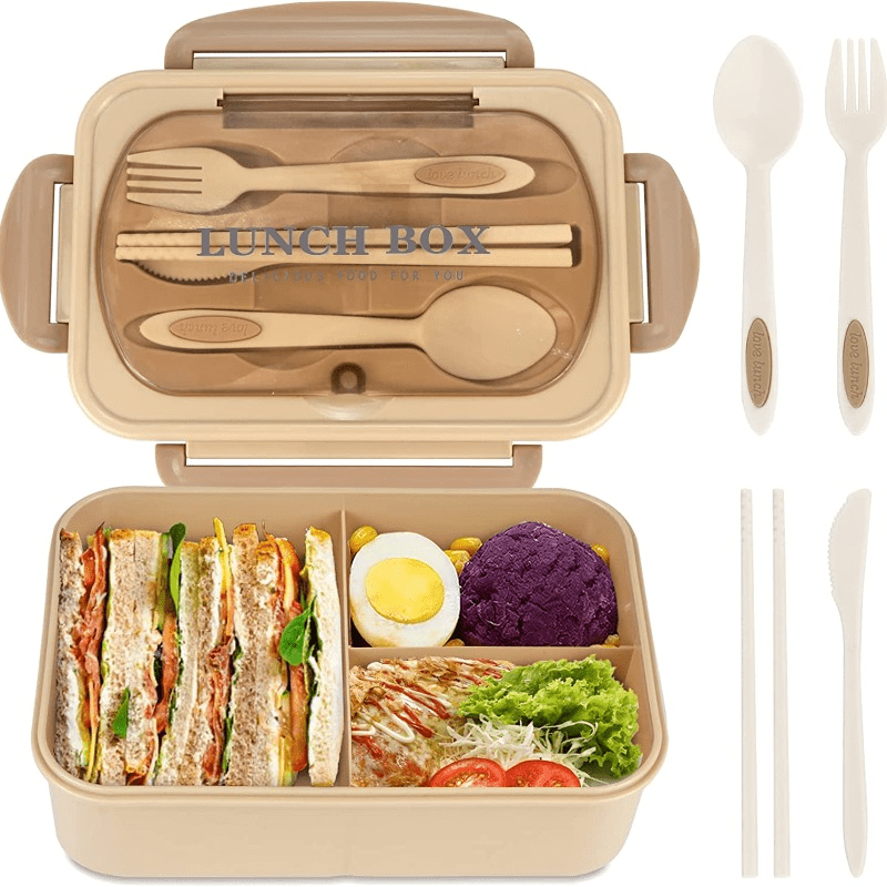 Lunch Bento Box Lunch Containers for Adult/Kid/Toddler with Soup Box  1100/1550ML 4 Compartment Microwave Dishwasher Freezer Safe - AliExpress