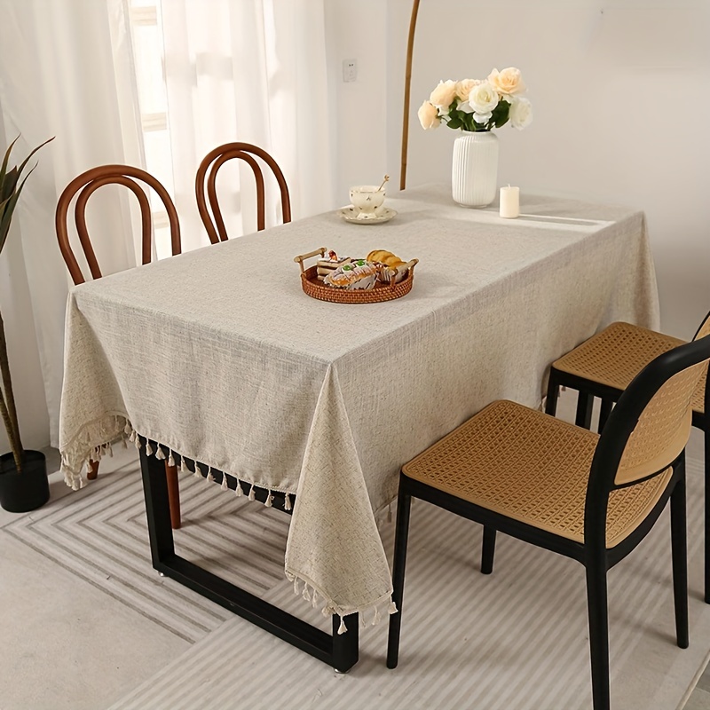 Acheter Nappe de cuisine imperméable, couverture de Table rectangulaire,  nappe de Table basse, décoration de bureau à vent nordique pour mariage