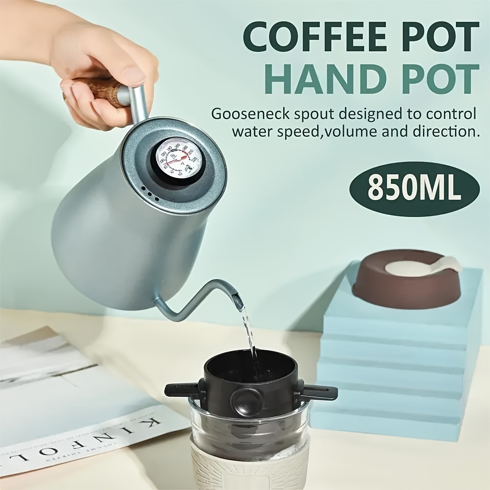 Pour Over Kettle Gooseneck Spout Coffee Tea Pot 12OZ Hanging Ear Hand Blunt  Long Narrow Drip Cup for Coffee Maker Carafe, Camping Coffee Pot for Travel Coffee  Maker Outdoor