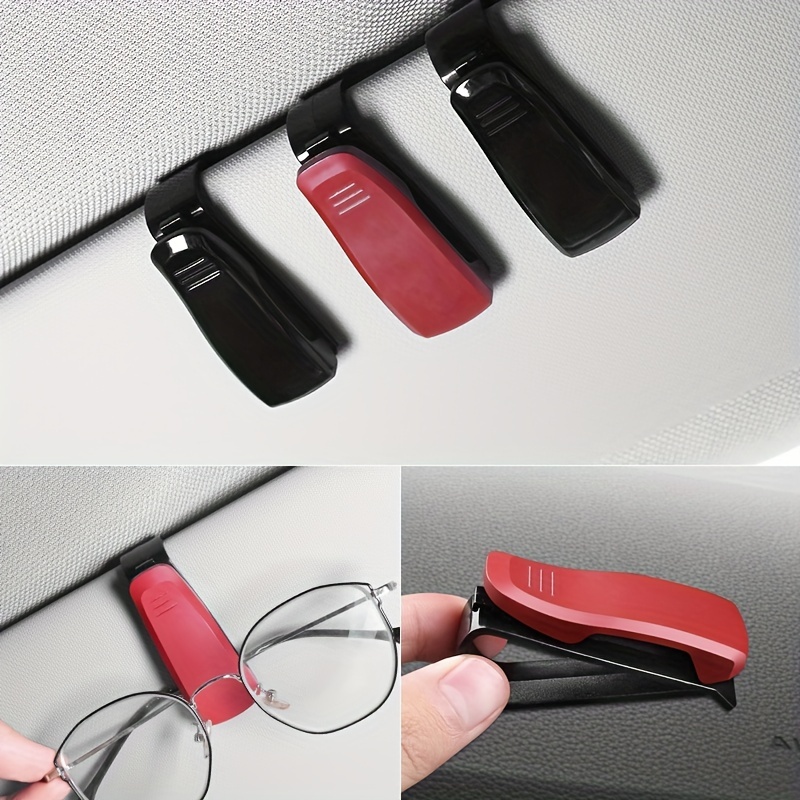 Auto Sonnenbrille halter Visier Clip Brillen halter Kleiderbügel Brillen  halterung Ticket karten clip für Auto Sun Fahrzeug Autozubehör