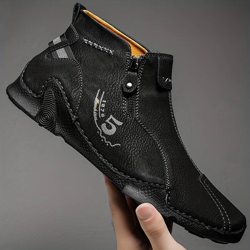 2021 men's shoes pu casual shoes crocodile pattern shoes comfortable  driving 