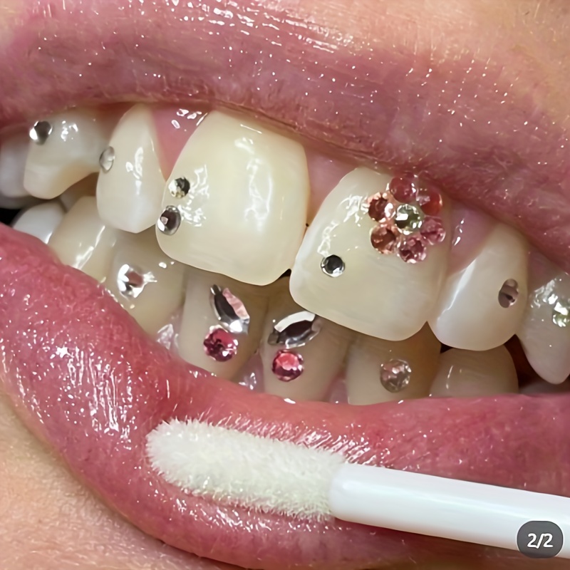 10 piezas de gemas dentales, joyas de dientes brillantes para dientes, kit  de diamantes de imitación para dientes, kit de gemas de dientes,  calcomanías para uñas, gemas para dientes, dijes de joyería, piedra de  cristal blanco 3D : Belleza y  