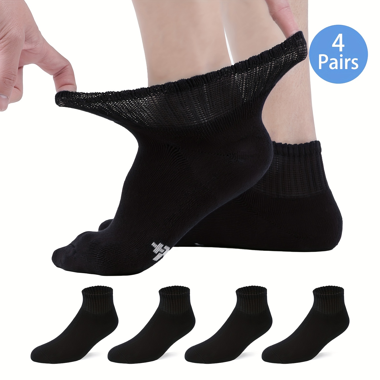 3 Pair Socks Extreme Loin Diabetic Problemfüße Vein Friendly Grey