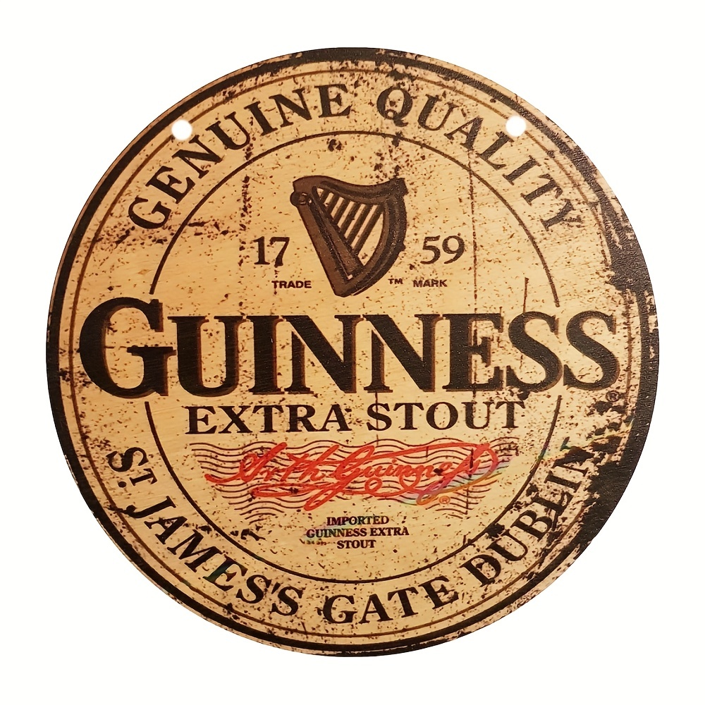 Placca murale decorativa in acciaio Birra Guinness,..