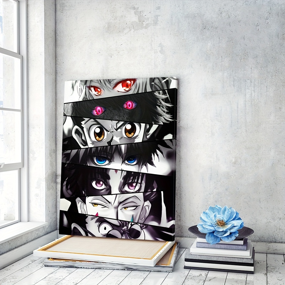 Anime Poster, Japanese Anime Wall Art Posters, Anime Wall Decor, 5 Pcs HD  Canvas Printing Posters for Living Room, Bedroom, Club Wall Art Decor, No