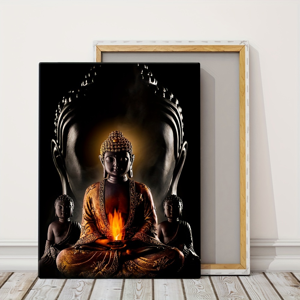 Thai Style Bergamot Lotus Flower Canvas Art Poster Zen - Temu