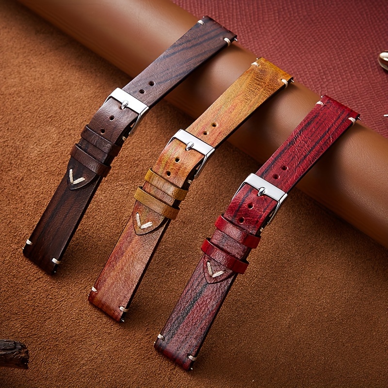 Gents leather hot sale watch straps