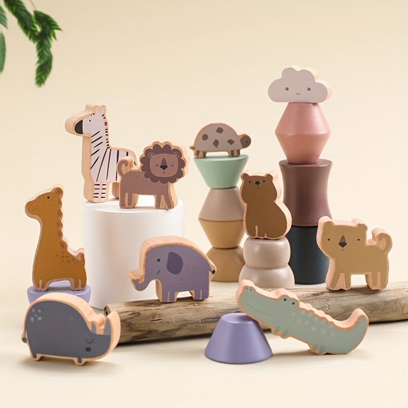 Waldorf Wooden Animals Natural Wooden Toys for Toddlers, Kids, Preschoolers  Set of ANY 2 Animals 