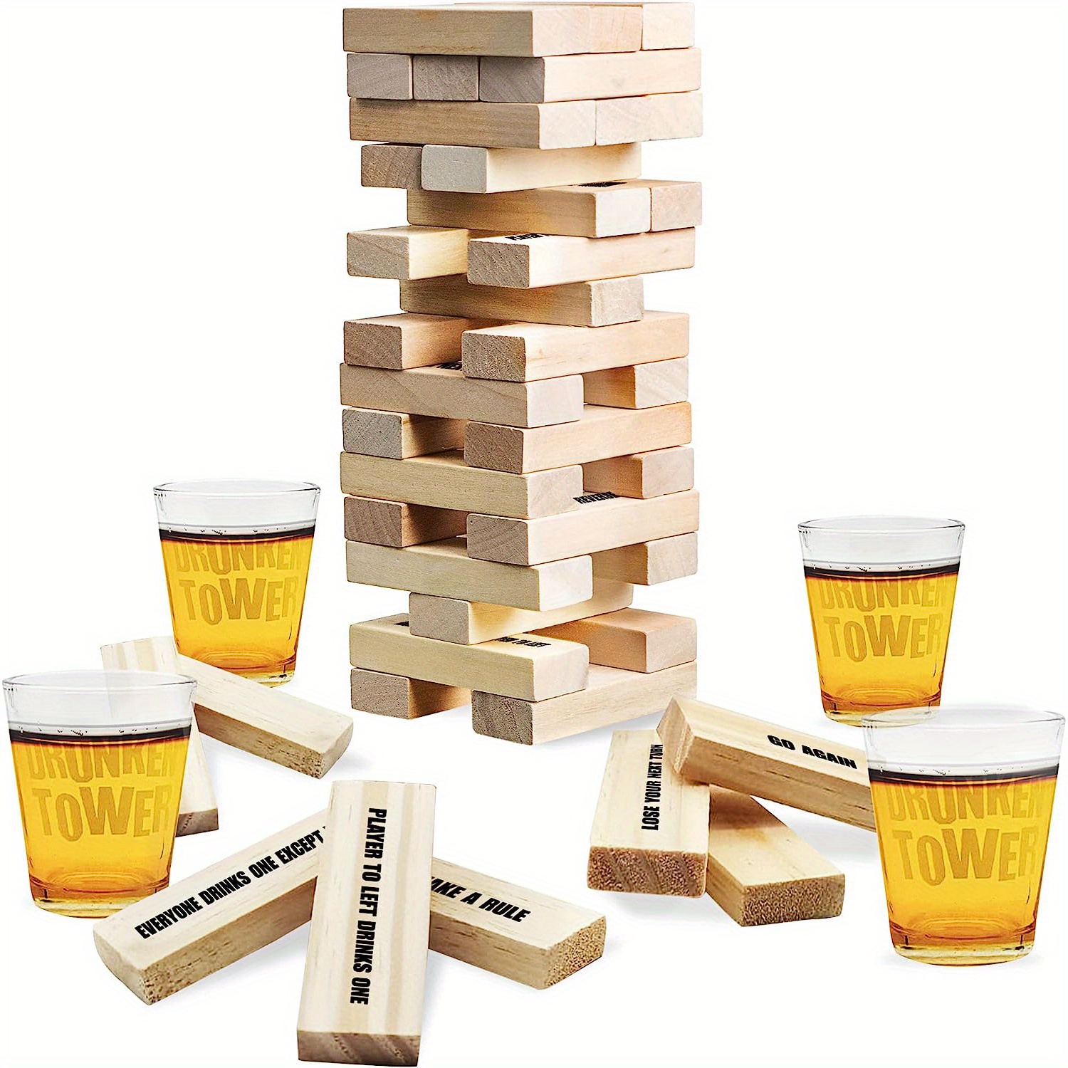 Jenga Gigante (45 x 15 x 10 cm cada pieza)