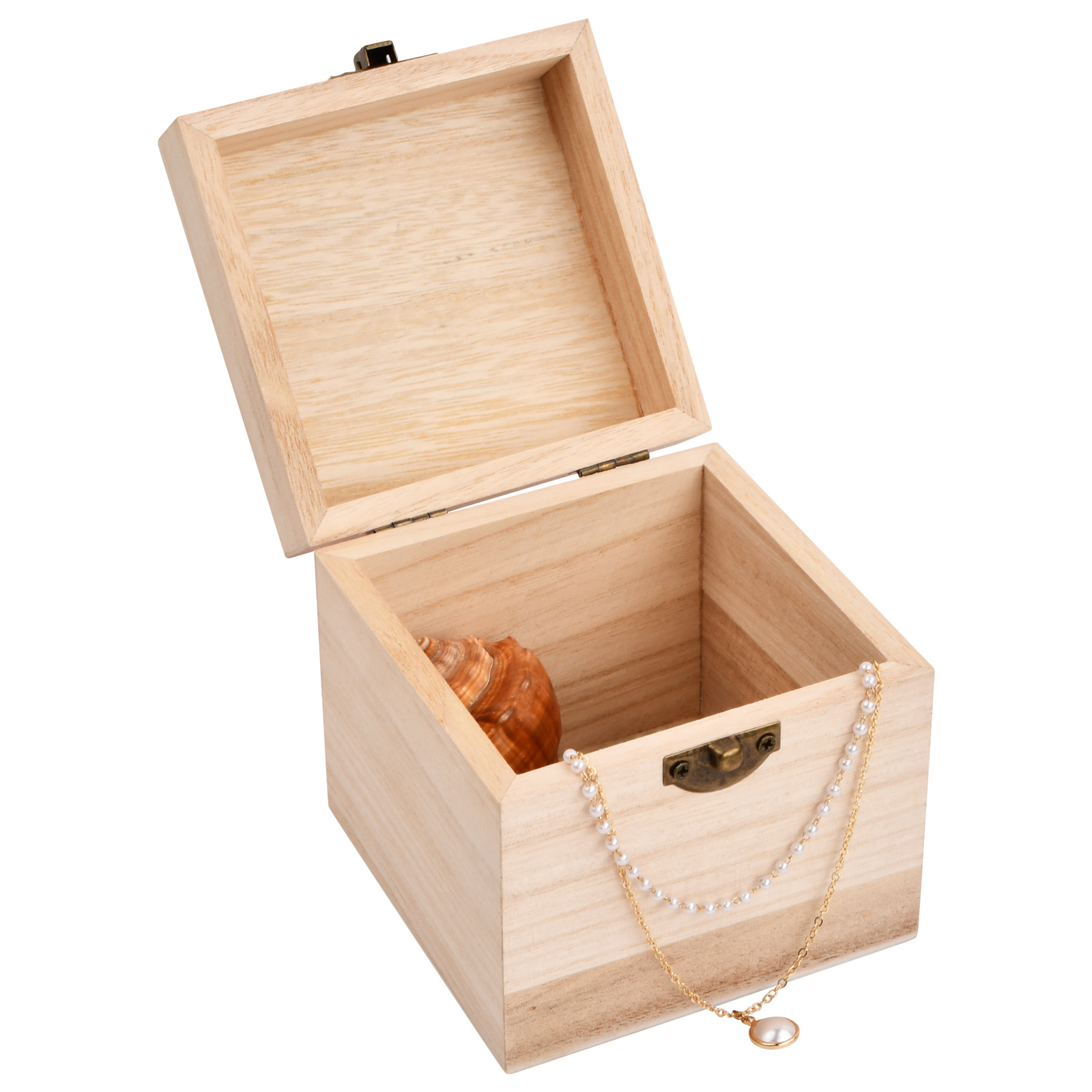 Caja de madera grande con tapa, caja de madera natural para todo uso - caja  de almacenamiento, embalaje de regalo, caja decorativa para manualidades,  baúl de juguetes, caja de recuerdos oso de