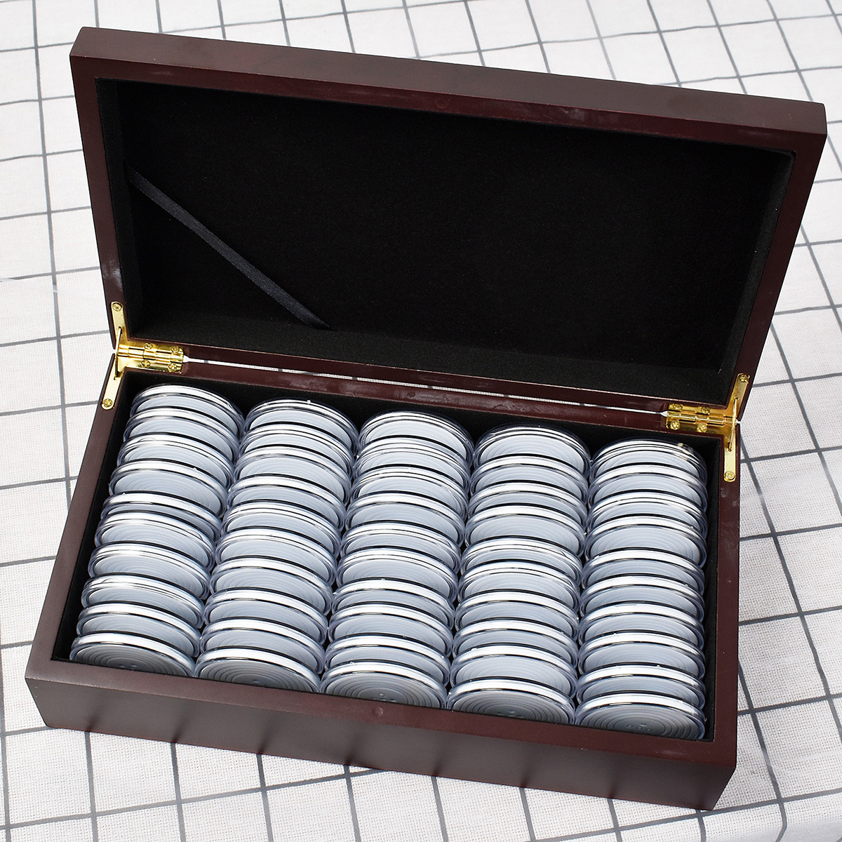 50 Stück 40 mm münzen silber yuan aufbewahrungsbox - Temu Austria