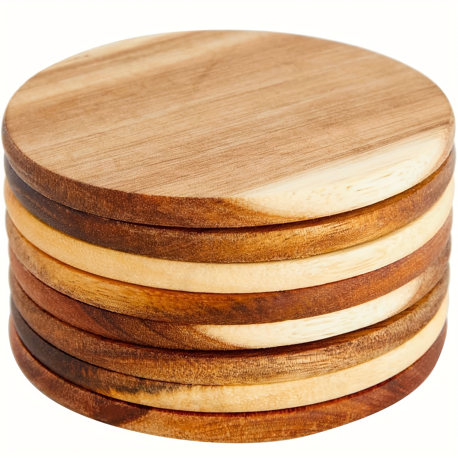 Natural Wood Coasters Natural Wood Coasters - Temu