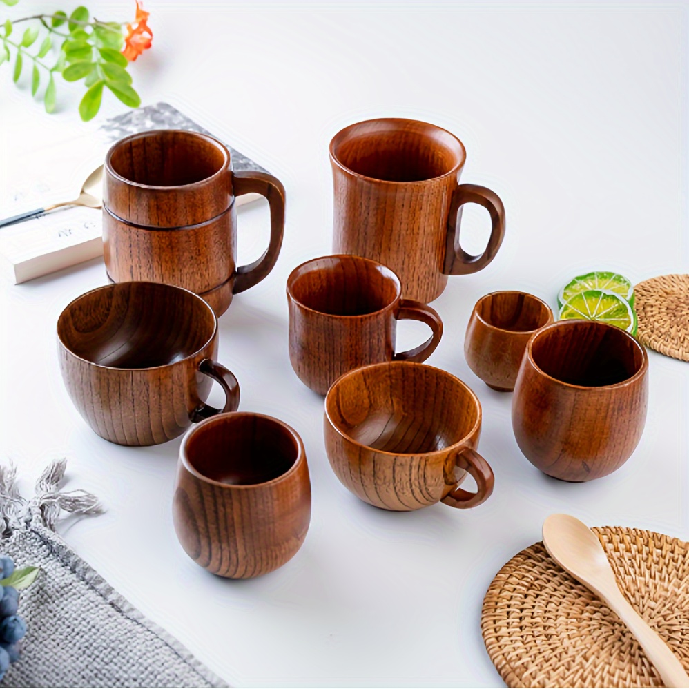 Tazze di legno di stile nordic tazze di legno finlandese tazze di caffè  tazze di caffè tazza di tè tazza di vino tazze da vino tazza portatile con