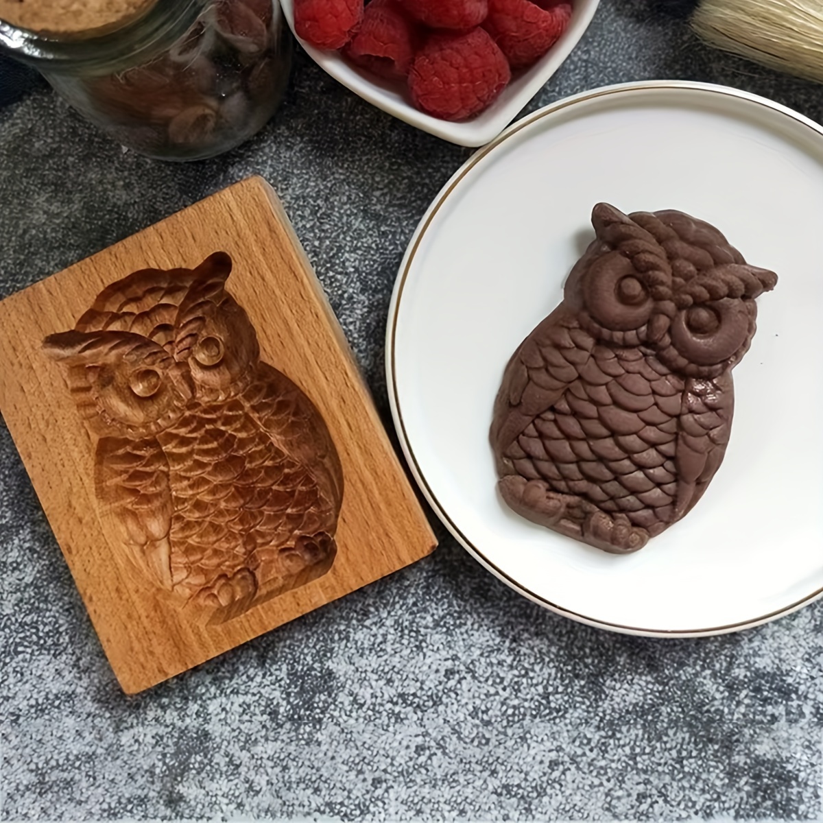 Acquista Stampo per biscotti in legno Stampo per torta di pan di