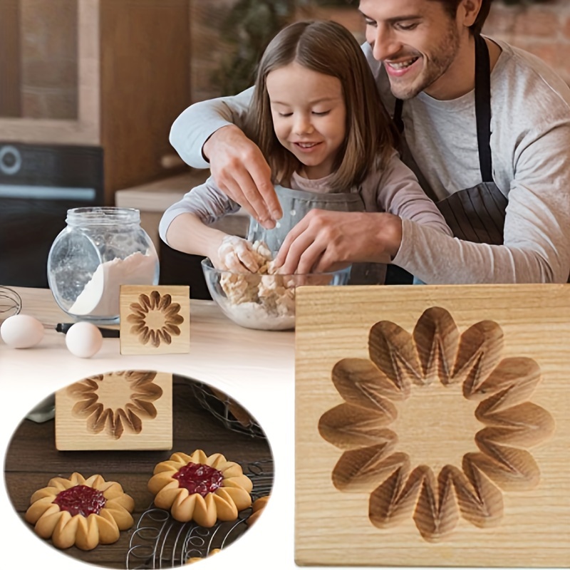 1pc Stampo Biscotti In Legno Stampo Biscotti A Forma Cuore - Temu  Switzerland