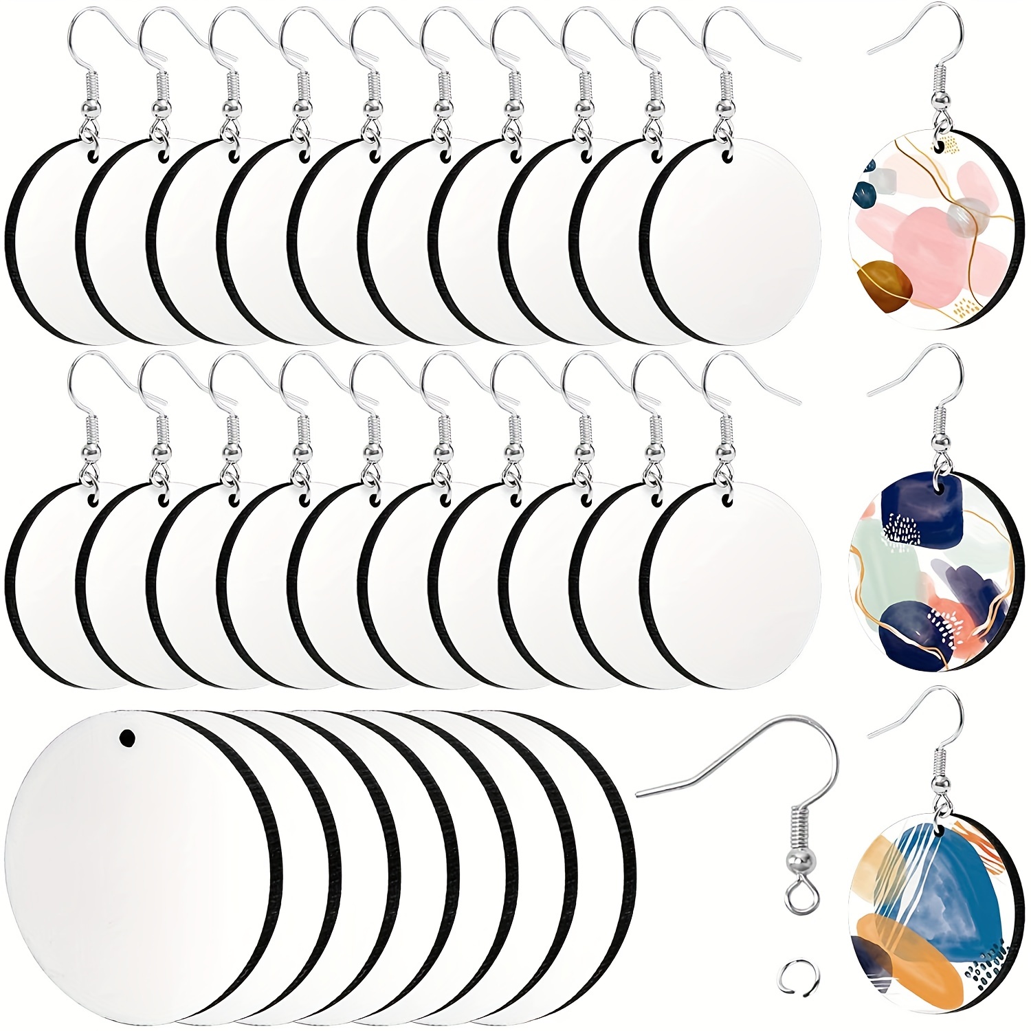 2-sided BOHO Earrings Sublimation Blank (2 pcs) + Hanging Hardware
