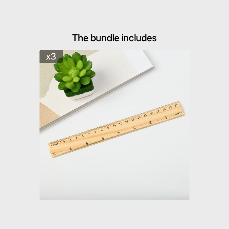 Dropship 1pc Tailor Ruler Stationery Ruler Wooden Measuring Ruler to Sell  Online at a Lower Price