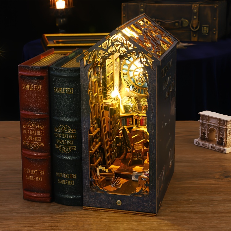  Cutefun Flame Common Room，DIY Book Nook Kits for Adults -  Wooden Dollhouse- 3D Puzzle with LED Lights - Miniature House Kit for  Collectors and Decorations : Toys & Games