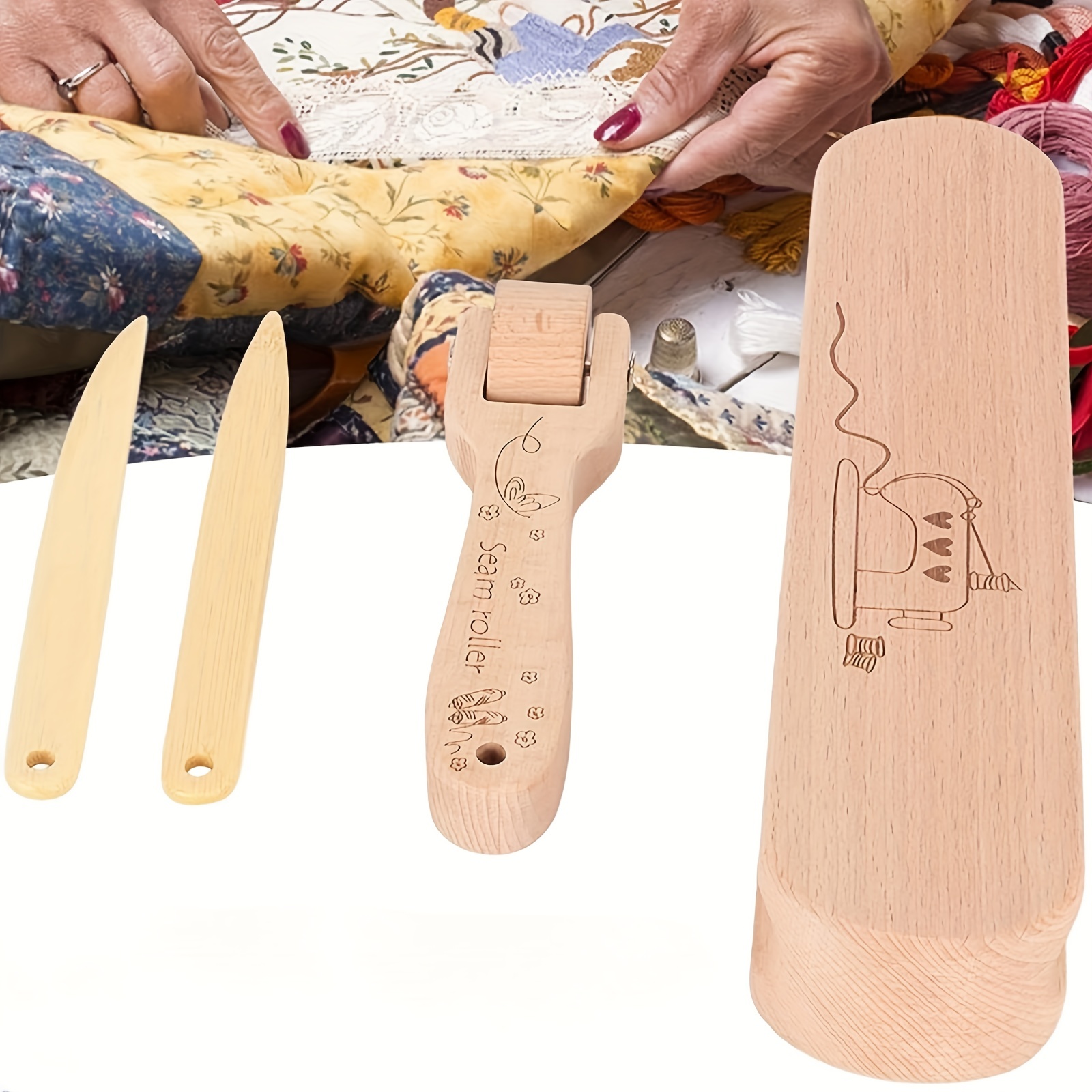 Guide de rouleau de tissu de roue de pressage, outils de couture