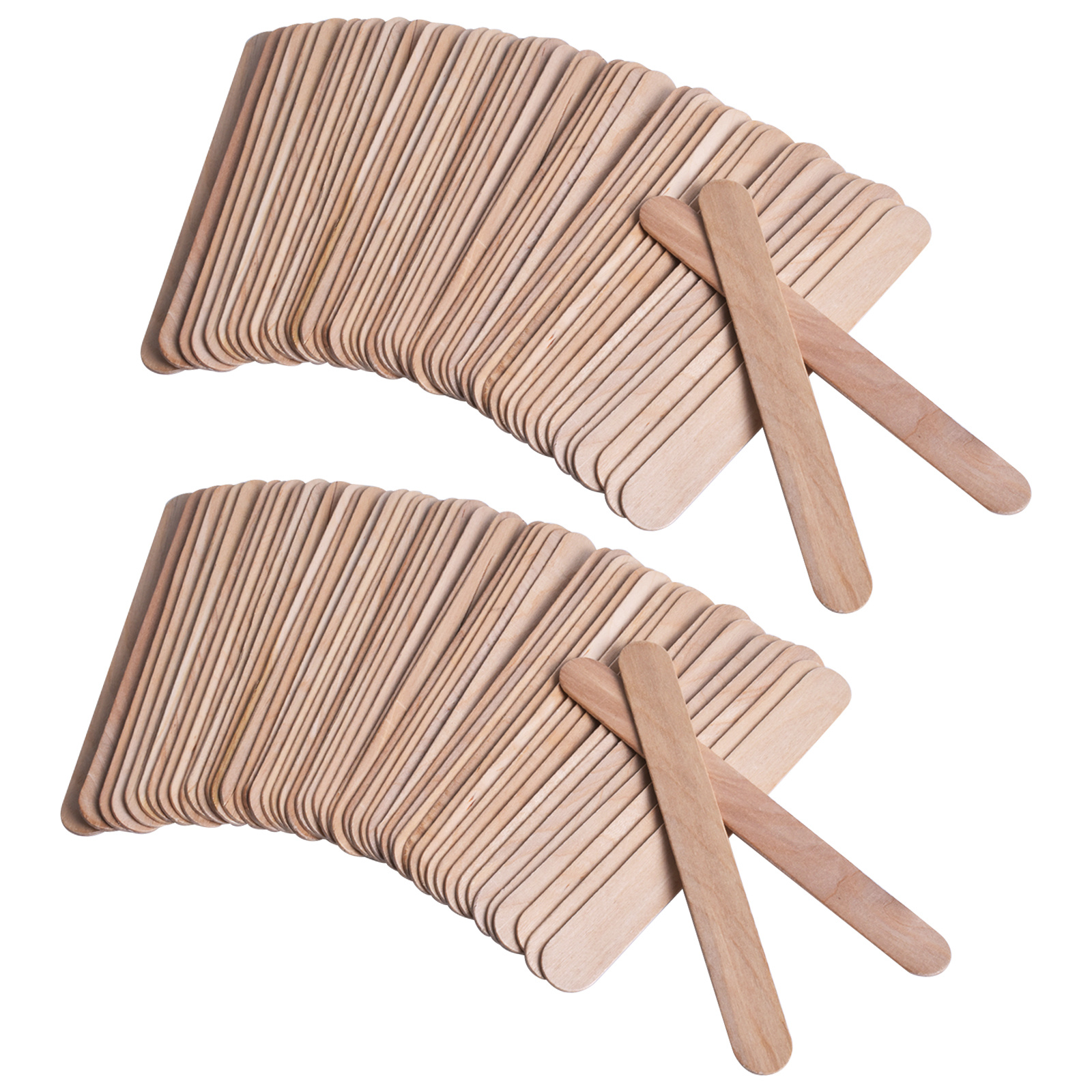 50Pcs Disposable Wooden Wax Sticks Small Waxing Spatula for Hair Removal  Leg Round Ended Spatulas Sticks