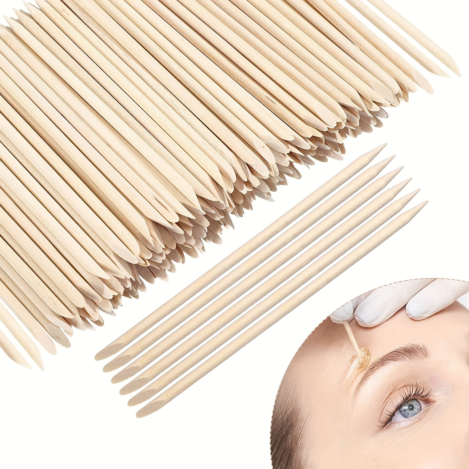 60 Pcs Wax Sticks, Nose Wax Kit Accessories, Waxing Sticks for Nose Hair  Remover, Wax Applicator Sticks for Nostril Nasal Cleaning Ear Face Eyebrows
