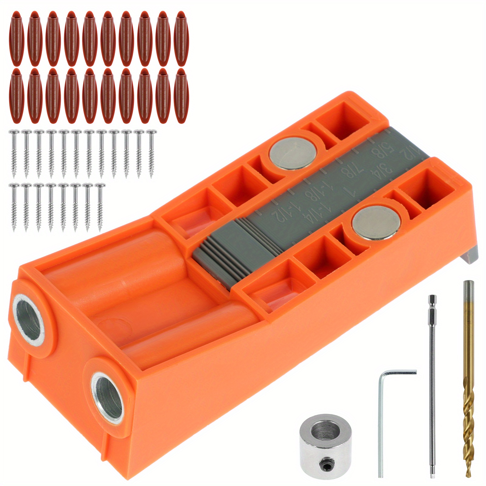 Pocket Hole Jig Kit Increase Woodworking Efficiency 15 - Temu