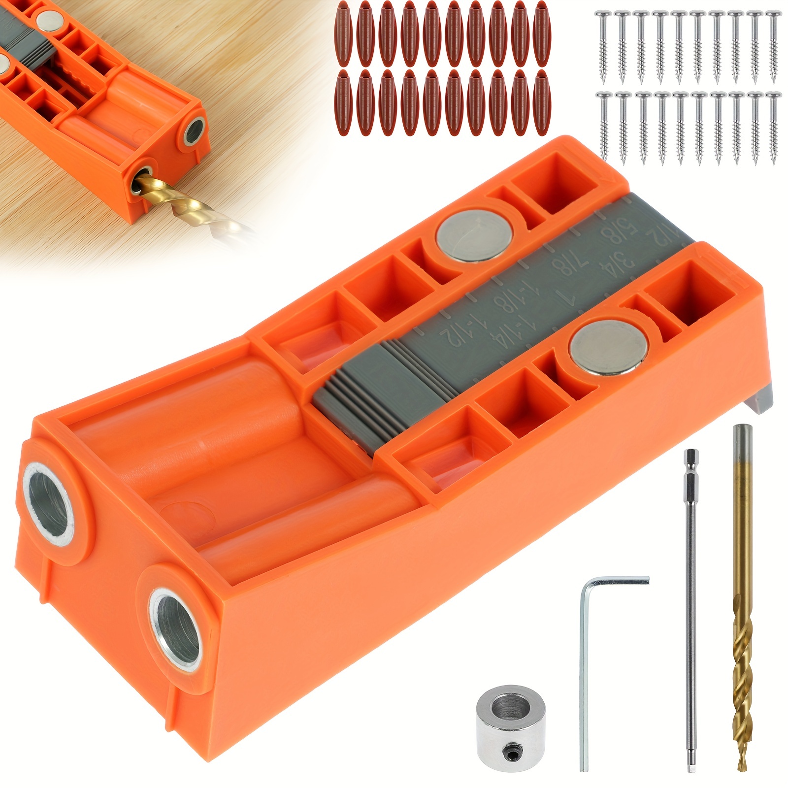 Complete Pocket Hole Jig Kit For Professional Carpentry - Temu