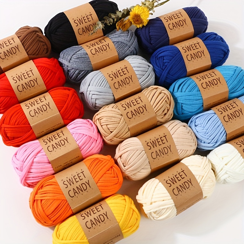 1pc 100g Crochet Yarn Raffia Yarn Tufting Trapillo Para Tejer