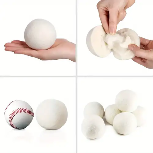 Wool Dryer Balls - XL Natural Fabric Softener, Reusable, Reduces Wrinkles &  Saves Drying Time, The Large Dryer Ball is a Better Alternative to Plastic