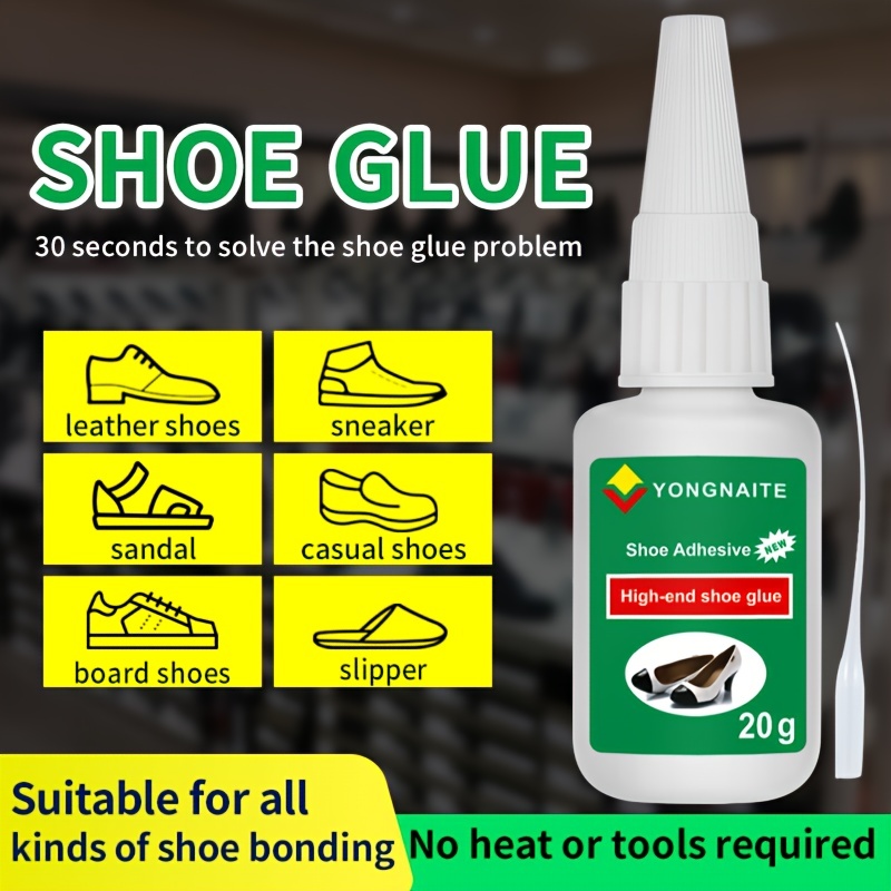 Strong Shoe Glue Fix Soles Heels Leather Rubber Boots Shoes Repair Glue 50ml Transparent Flexible Film Strong Adhesion Waterproof