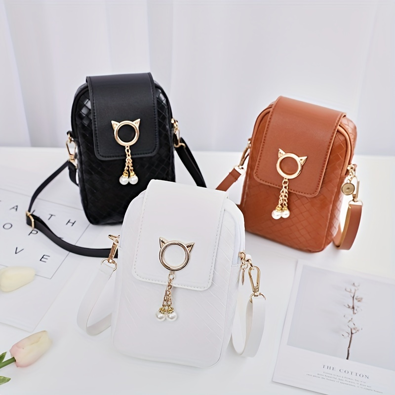 Mini Litchi Embossed Bucket Bag, Twist Lock Crossbody Purse, Stylish  Shoulder Bag For Phone & Coin - Temu Germany