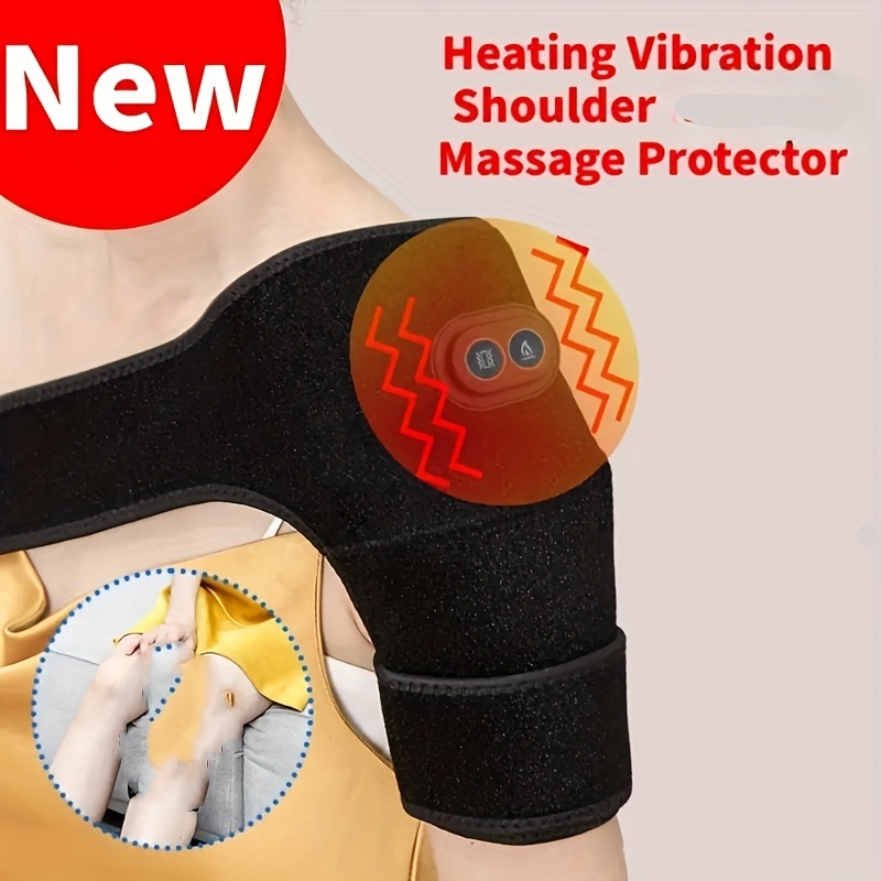 Dropship Electric Shoulder Massager Heating Pad Vibration Massage