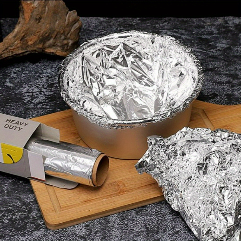 1pc Thickened Barbecue Foil Roll, Length 20m/787.4inch, High Temperature  Resistant Aluminum Foil Paper, For Home Oven/baking Use, Food Grade