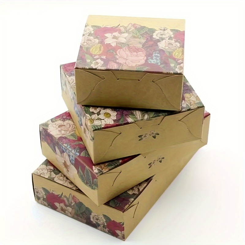  Quotidian Cajas de regalo pequeñas de 20 unidades con tapas de  2 x 2 x 2 pulgadas, cajas de regalo de papel perlado vintage para  manualidades, dulces, galletas, golosinas, bodas, Navidad