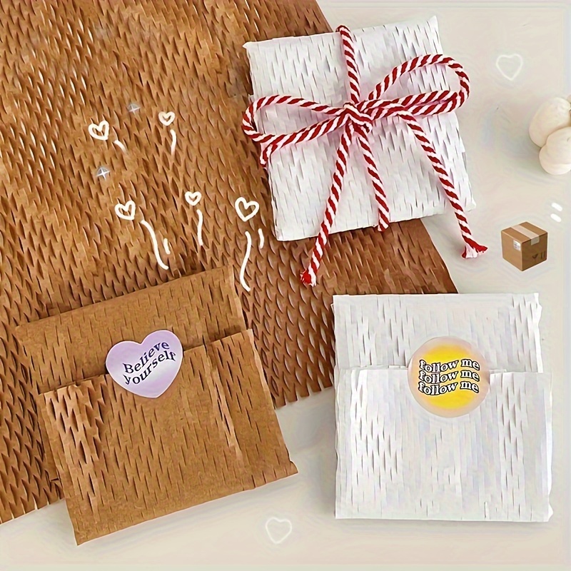 GZGDLJQ Papel de embalaje de panal de abeja, papel de embalaje de 18 x 200  pies para mover papel de regalo para artículos frágiles, envoltura de