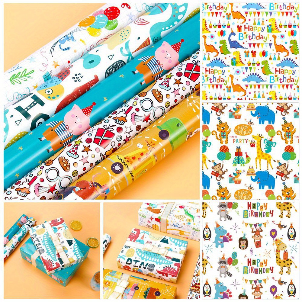 10pcs Cow Print Wrapping Paper Festival Gift Wrapping Paper Multifunctional  Packaging Paper