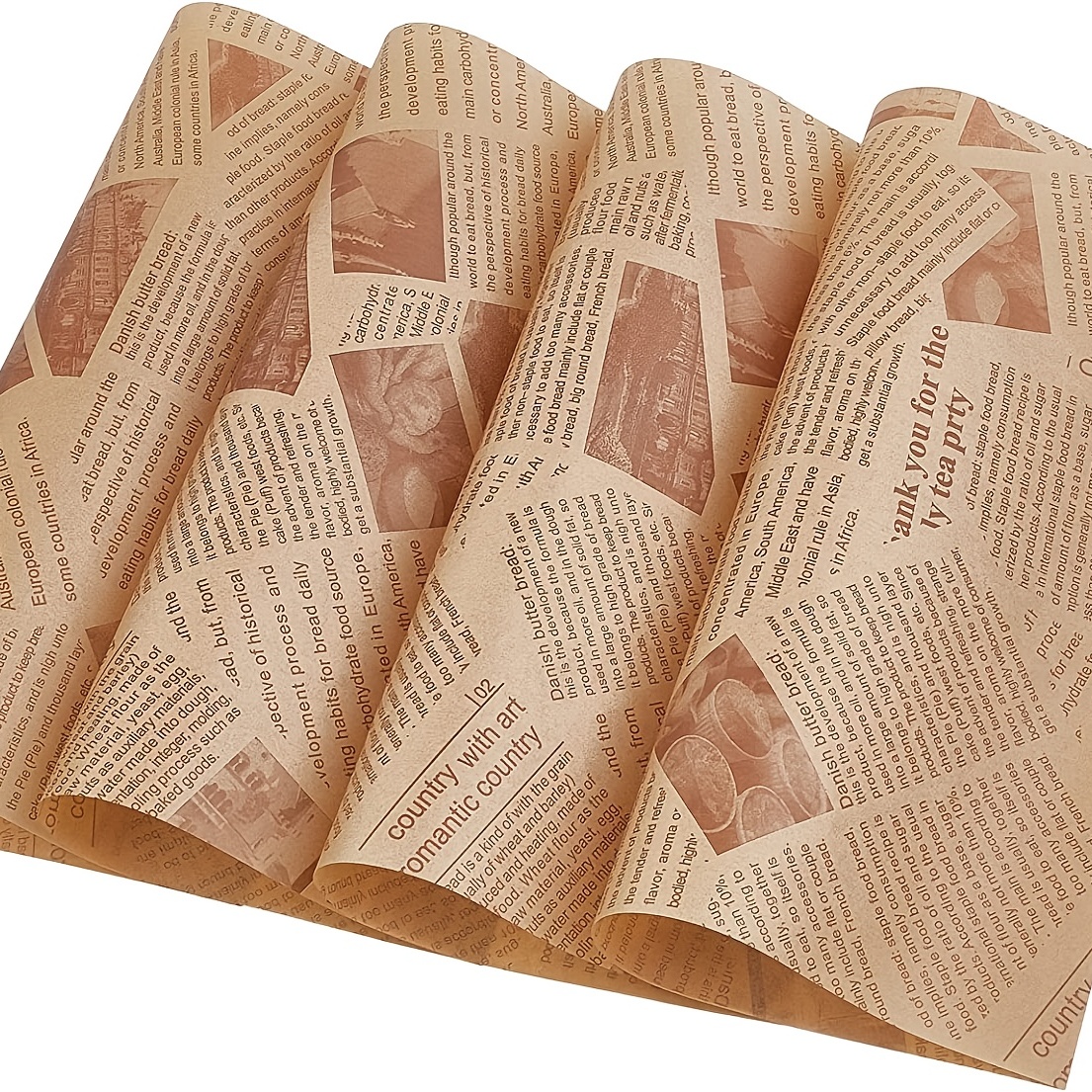 100Pcs Deli Wax Paper Sheets for Food , Basket Liners Food Picnic Paper  Sheets Greaseproof Deli Wrapping Sheets 