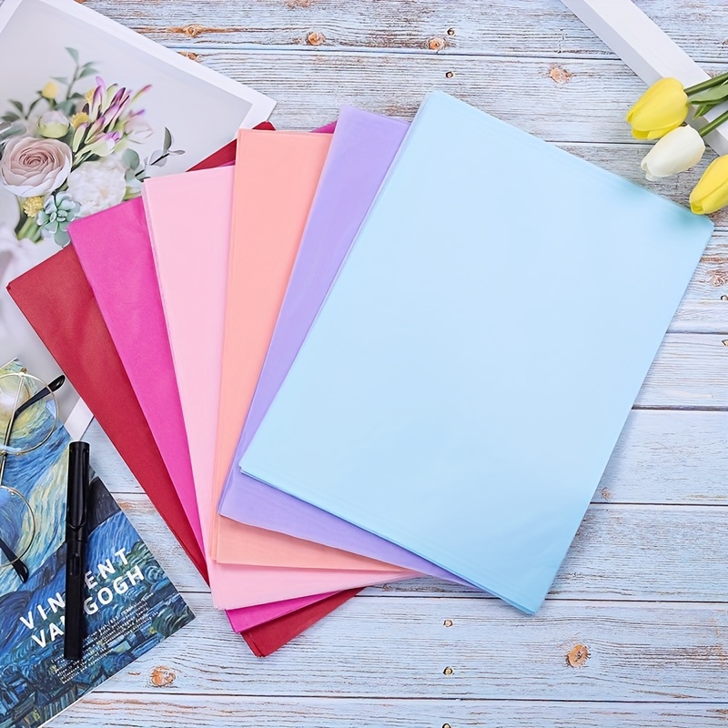A5 Colorful Hollow Tissue Paper Texture Paper Fancy Premium Card Pack Light  Weight Craft Paper Card Paper - Temu Austria