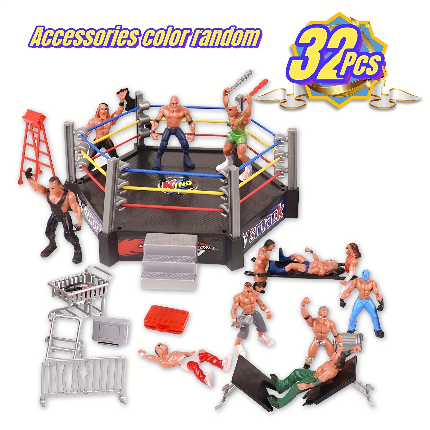 50pcs Fighting Wrestling Stickers Fashion Fun Waterproof Reusable DIY Room  Decoration Suitable For Mobile Phone Computer