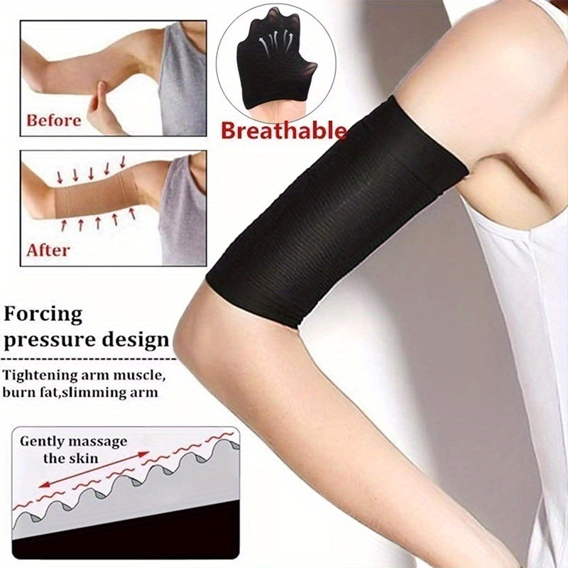 2 Pcs Arm Shaper Arm Fat Burner Sport Slimmer Armbands Body Shaper Joint  Protector