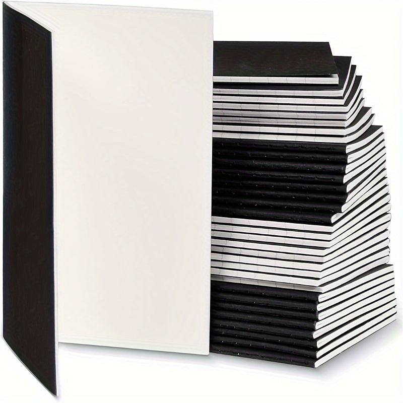 Blank Paperback Notebook Journals (5.5 x 8.5 Inches, White, 24