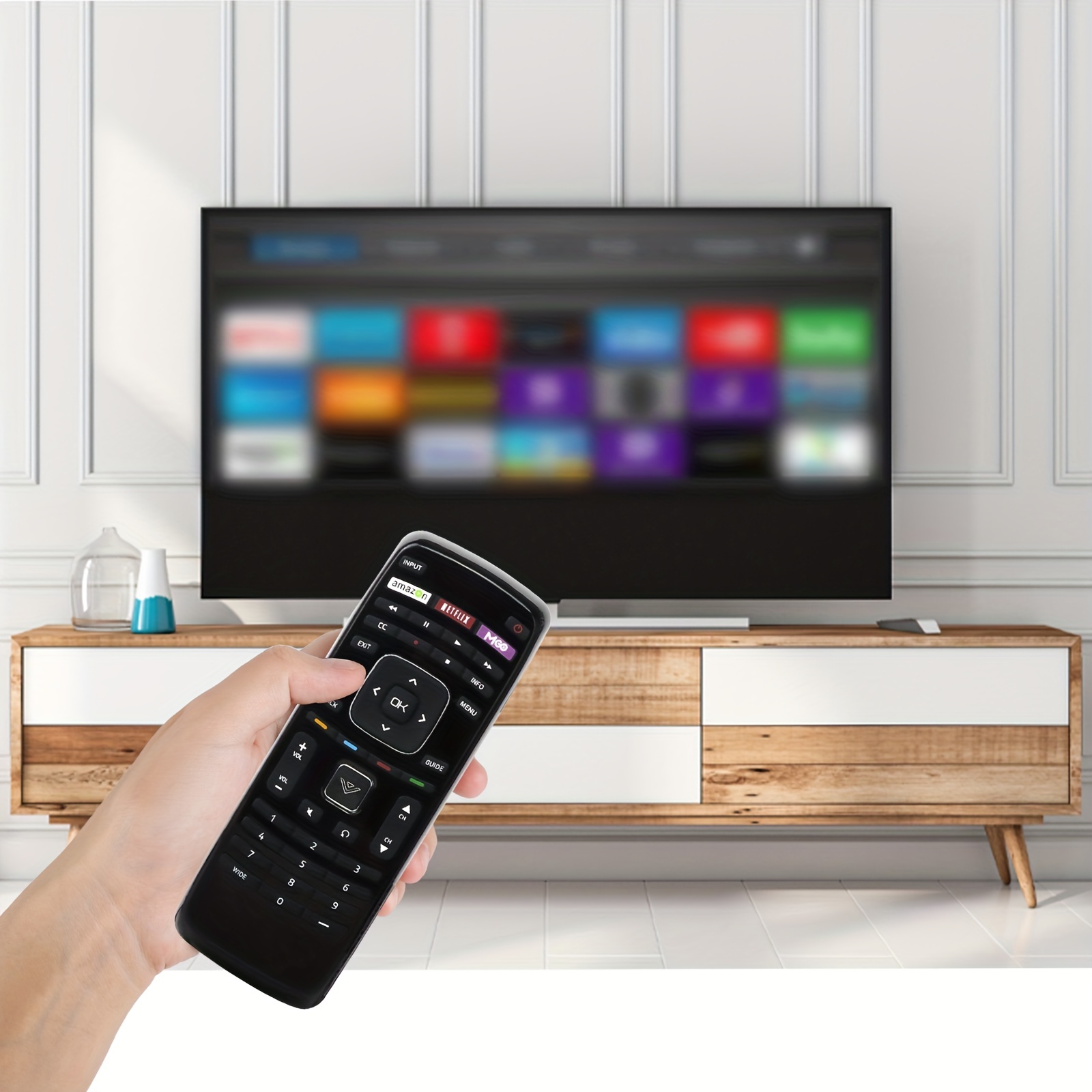  Philips Mando a distancia universal con función Find It y  aplicación de teléfono inteligente para Samsung, Vizio, Sony, Sharp, Roku,  Apple TV, RCA, Panasonic, Smart TVs, Blu Ray, DVD, 4 dispositivos