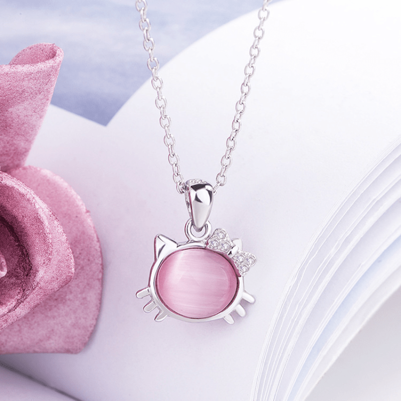 Simple Cute Cat Shape Pendant Necklace For Women Daily Casual Party Jewelry  Lover Birthday Gift - Temu Netherlands