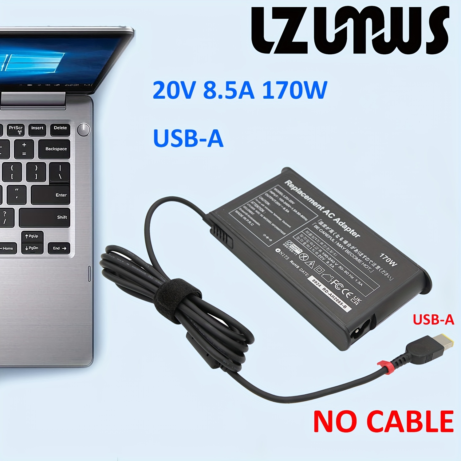 Chargeur adaptateur d'ordinateur portable 19V 3.42A 5.5x2.5mm 65W AC pour  Asus X401A X550C A450C Y481 X501LA X551C V85 A52F X555 / TOSHIBA / GATEWAY