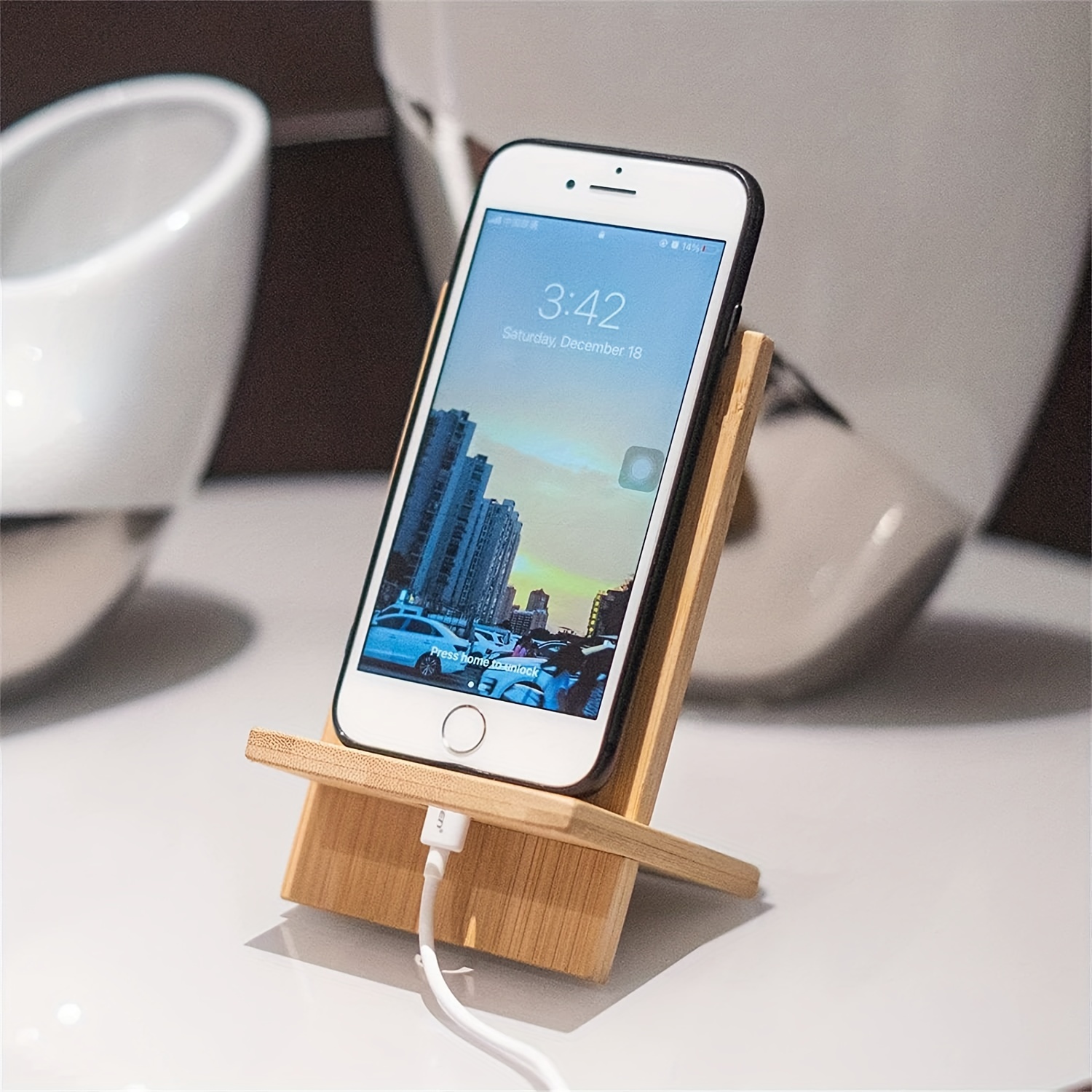 Cute Boy Cell Phone Holder Stand Wooden Smartphone Desk Holder For Mobile  Phones Animal Phone Stand Desk Ornament