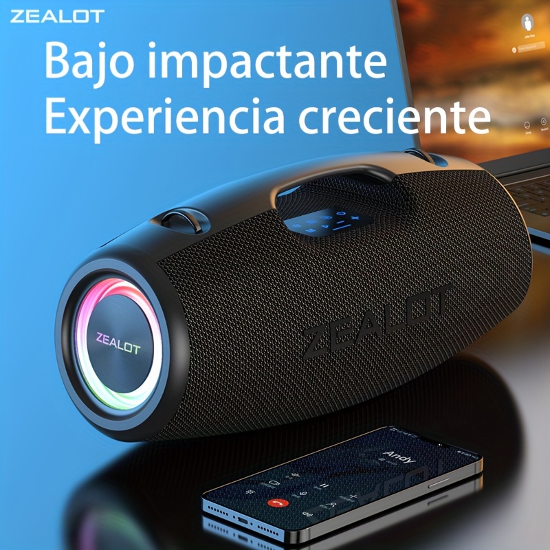 Mini altavoz Bluetooth portátil inalámbrico con sonido de graves estéreo,  para viajes, emparejamiento inalámbrico, calidad de sonido estéreo,  empareja